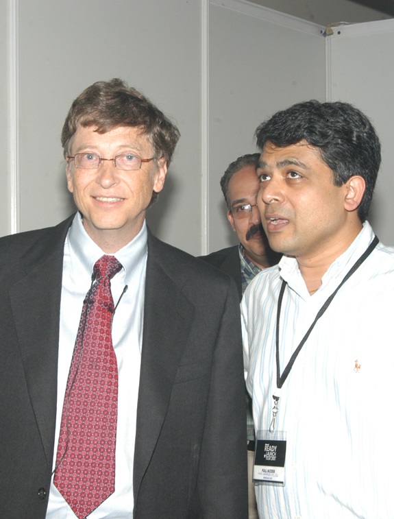 Kush Jain with Bill Gates